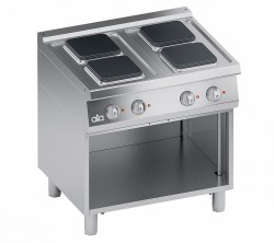 Electric range 4 plates + open Cabinet